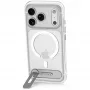 Decoded AntiMicrobial Hybrid Stand Backcover – Custodia con supporto per iPhone 18 Pro Max / 17 Pro Max, compatibile MagSafe (trasparente)