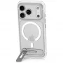 Decoded AntiMicrobial Hybrid Stand Backcover – Custodia con supporto per iPhone 18 Pro Max / 17 Pro Max, compatibile MagSafe (frosted white)
