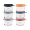 Beaba Set di contenitori in vetro con coperchio 6 x 150 ml Sunrise color mix