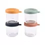 Beaba Set di contenitori in vetro con coperchio 4 x 250 ml Sunrise