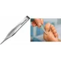FIRST AID ONLY Pinzetta per schegge, 144 mm, argento in acciaio inox, per lavori di presa e trattenuta di precisione