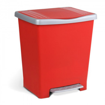 Tatay Millenium cestino con pedale, 23 l, rosso
