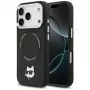 Custodia Karl Lagerfeld Choupette Pin MagSafe per iPhone 17 Pro Max nero