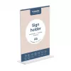 EUROPEL espositore da tavolo in acrilico, DIN A6 verticale, dritto in acrilico, per presentazione fronte-retro