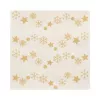 PAPSTAR tovaglioli natalizi “Golden Snowflakes” 330 x 330 mm, stampati, piega 1/4, 3 strati