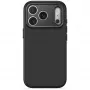 Decoded AntiMicrobial Silicone Backcover custodia per iPhone 18 Pro Max / 17 Pro Max, MagSafe, Carbon Black