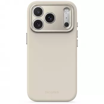 Decoded AntiMicrobial cover posteriore in silicone per iPhone 18 Pro / 17 Pro, MagSafe, Pebble Grey