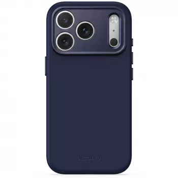 Decoded AntiMicrobial cover posteriore in silicone per iPhone 18 Pro / 17 Pro, MagSafe, Atlantic Blue