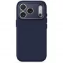 Decoded AntiMicrobial cover posteriore in silicone per iPhone 18 Pro Max / 17 Pro Max, compatibile MagSafe, blu atlantico