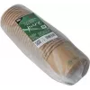 PAPSTAR bicchieri per zuppa pure, rotondi, 350 ml, marrone, cartone di fibra vergine non sbiancato con rivestimento bio