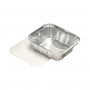STARPAK vaschette in alluminio con coperchio 500 ml argento