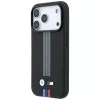 BMW M Quadrille Kevlar Anthrazit & Tricolor Print Lines MagSafe custodia per iPhone 18 Pro Max / 17 Pro Max, nero