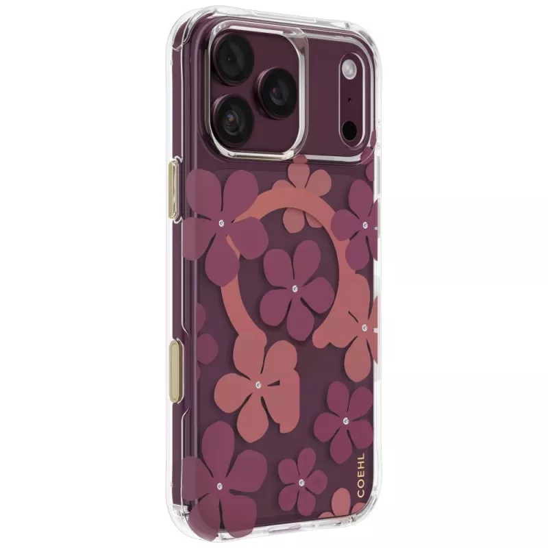 UNIQ Coehl Mila cover per iPhone 18 Pro Max / 17 Pro Max, ricarica magnetica, bordeaux