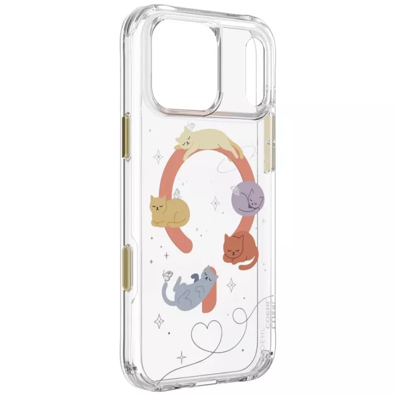UNIQ Coehl Elysie cover per iPhone 18 Pro Max / 17 Pro Max, ricarica magnetica, Whiskered Dreams