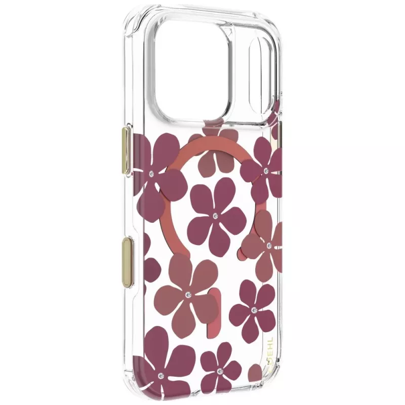 UNIQ Coehl Mila cover per iPhone 18 Pro / 17 Pro, ricarica magnetica, bordeaux