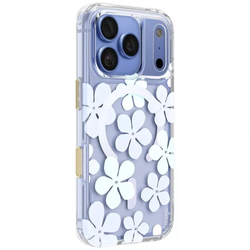 UNIQ Coehl Mila cover per iPhone 18 Pro / 17 Pro, ricarica magnetica, blu