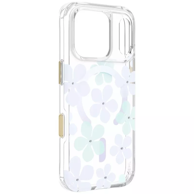 UNIQ Coehl Mila cover per iPhone 18 Pro / 17 Pro, ricarica magnetica, blu