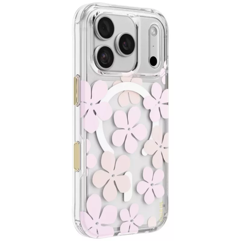 UNIQ Coehl Mila cover per iPhone 18 Pro / 17 Pro, ricarica magnetica, rosa