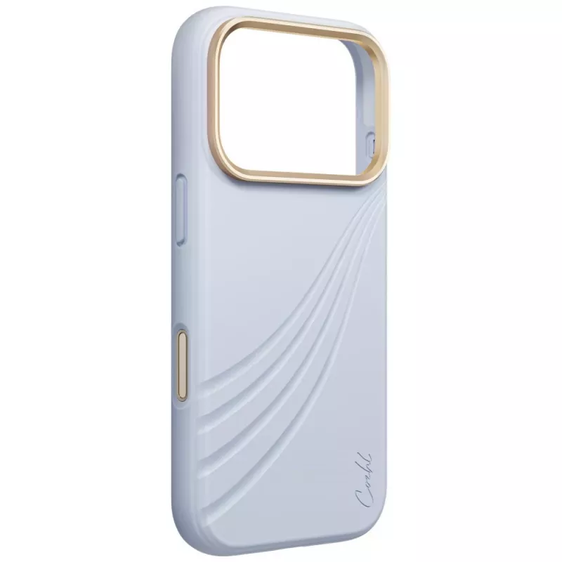 UNIQ Coehl Serina cover per iPhone 18 Pro / 17 Pro, ricarica magnetica, blu