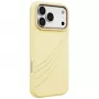 UNIQ Coehl Serina cover per iPhone 18 Pro Max / 17 Pro Max, ricarica magnetica, giallo