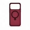Evelatus Shield cover con MagSafe e supporto per Apple iPhone 18 Pro Max, anello opaco, bordeaux