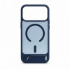 Evelatus cover MagSafe con rivestimento in gomma e supporto per Apple iPhone 18 Pro Max, blu navy