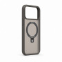 Evelatus Shield cover con MagSafe e supporto per Apple iPhone 18 Pro Max, anello opaco, grigio fumo