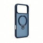 Evelatus Shield cover con MagSafe e supporto per Apple iPhone 18 Pro Max, anello opaco, blu navy