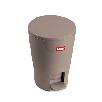 Tatay Diabolo cestino portarifiuti da bagno con pedale, 5 l, marrone