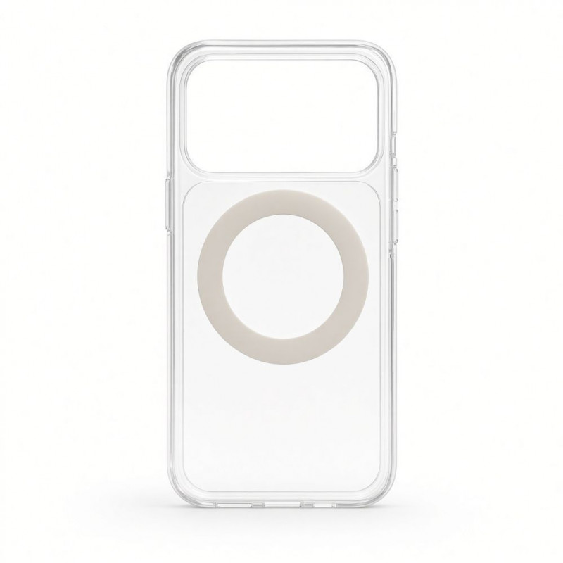 Evelatus cover Hybrid MagSafe con supporto in metallo 360 per Apple iPhone 18 Pro Max, PC+TPU, trasparente