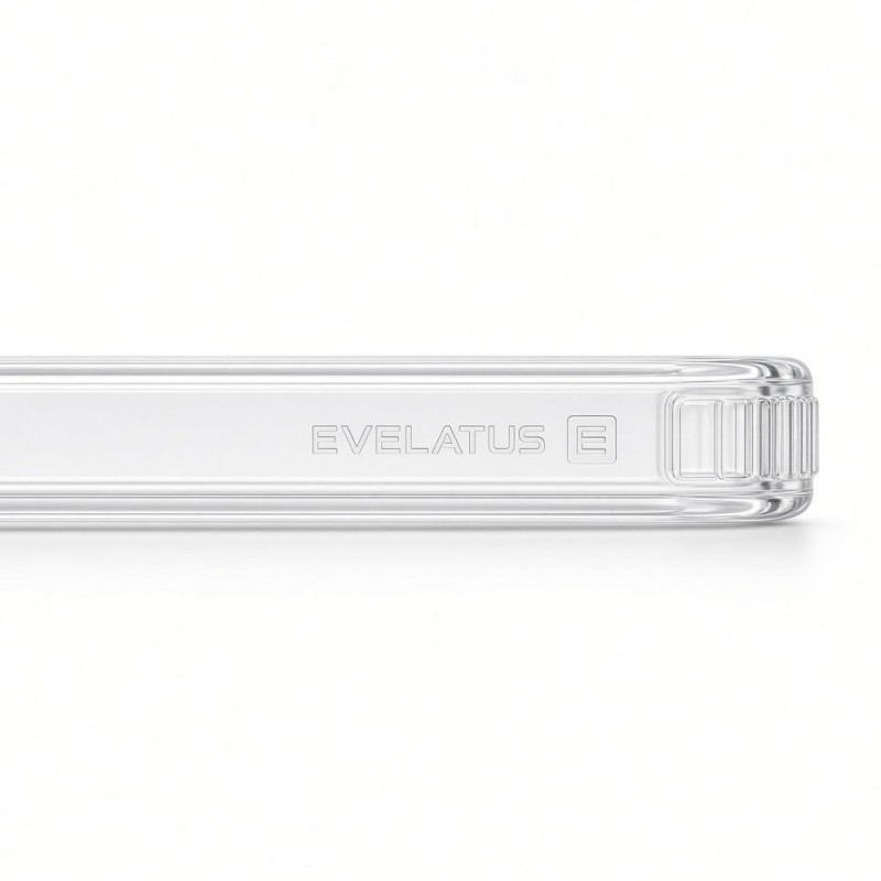 Evelatus cover Hybrid MagSafe con supporto in metallo 360 per Apple iPhone 18 Pro, PC+TPU, trasparente