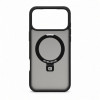 Evelatus Shield cover con MagSafe e supporto per Apple iPhone 18 Pro, anello opaco, nero