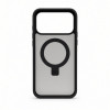 Evelatus Shield cover con MagSafe e supporto per Apple iPhone 18 Pro, anello opaco, nero