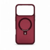 Evelatus Shield cover con MagSafe e supporto per Apple iPhone 18 Pro, anello opaco, bordeaux