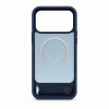 Evelatus cover MagSafe con rivestimento in gomma e supporto per Apple iPhone 18 Pro, blu navy