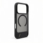 Evelatus cover MagSafe con rivestimento in gomma e supporto per Apple iPhone 18 Pro, nero