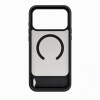 Evelatus cover MagSafe con rivestimento in gomma e supporto per Apple iPhone 18 Pro, nero