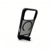 Evelatus cover MagSafe con rivestimento in gomma e supporto per Apple iPhone 18 Pro, nero