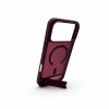 Evelatus cover MagSafe con rivestimento in gomma e supporto per Apple iPhone 18 Pro Max, bordeaux