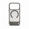 Evelatus cover MagSafe con rivestimento in gomma e supporto per Apple iPhone 18 Pro, grigio fumo