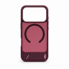 Evelatus cover MagSafe con rivestimento in gomma e supporto per Apple iPhone 18 Pro, bordeaux