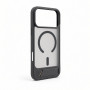Evelatus cover MagSafe con rivestimento in gomma e supporto per Apple iPhone 18 Pro Max, grigio fumo