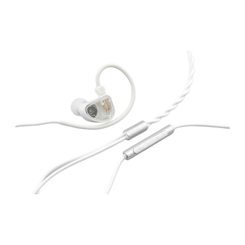 TRUTHEAR Gate cuffie in-ear con filo e microfono, bianco
