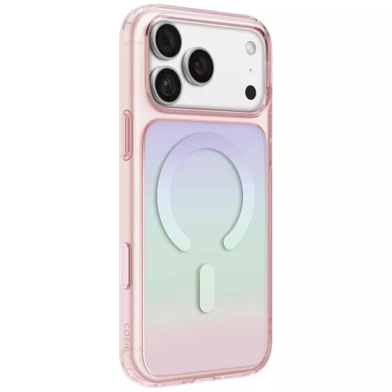 UNIQ Coehl Estelle cover per iPhone 18 Pro / 17 Pro, ricarica magnetica, rosa