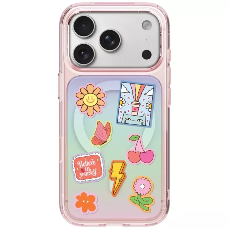 UNIQ Coehl Estelle cover per iPhone 18 Pro Max / 17 Pro Max, ricarica magnetica, rosa