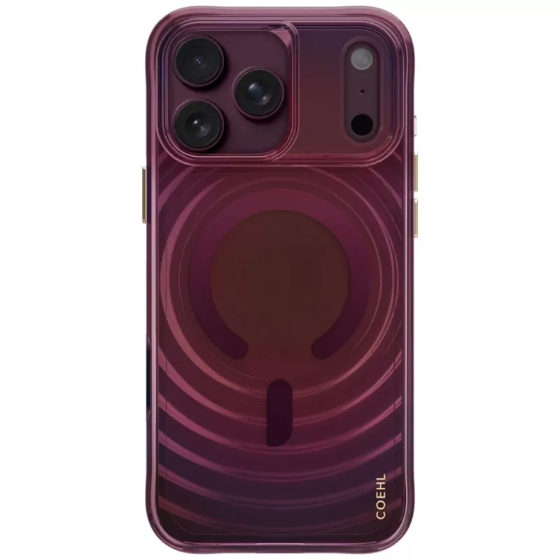UNIQ Coehl Vela cover per iPhone 18 Pro Max / 17 Pro Max, ricarica magnetica, bordeaux
