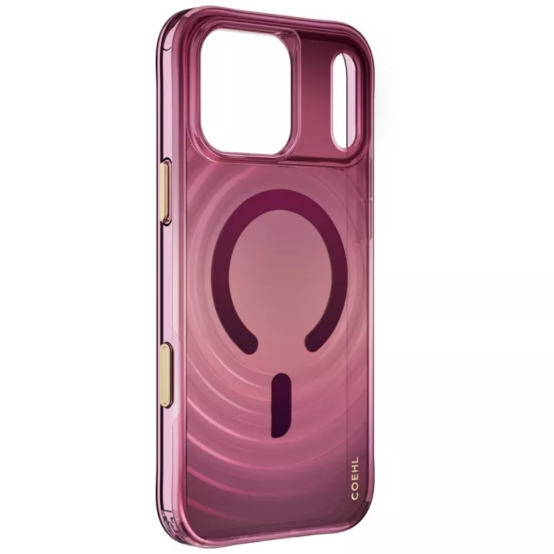 UNIQ Coehl Vela cover per iPhone 18 Pro Max / 17 Pro Max, ricarica magnetica, bordeaux