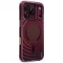 UNIQ Coehl Vela cover per iPhone 18 Pro / 17 Pro, ricarica magnetica, bordeaux