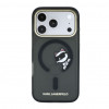 Karl Lagerfeld HC MagSafe IML Peekaboo Print & Metal Frame cover per Apple iPhone 18 Pro Max, nero