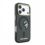 Karl Lagerfeld HC MagSafe IML Peekaboo Print & Metal Frame cover per Apple iPhone 18 Pro, nero